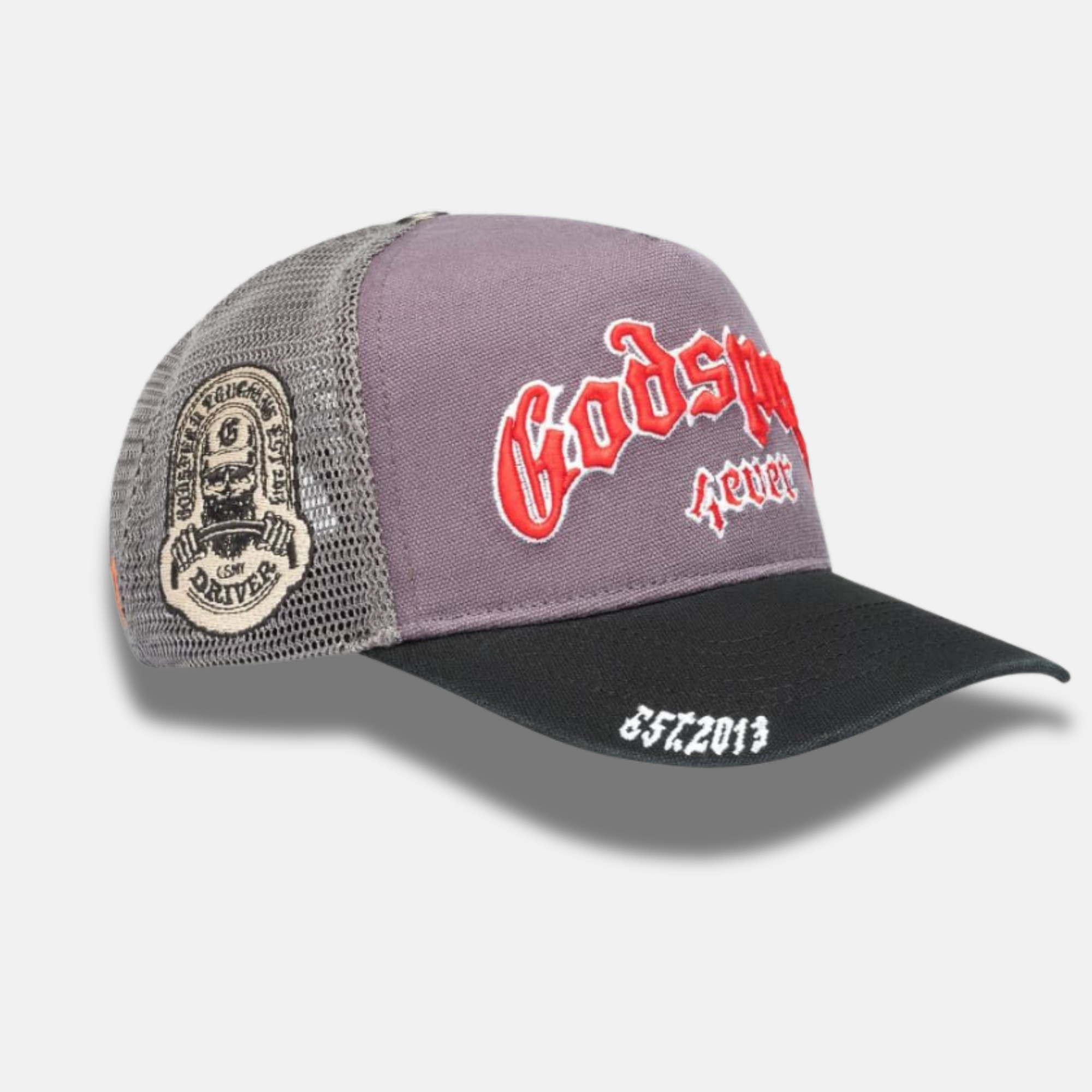 Godspeed Gs Forever Grey Red Trucker Hat