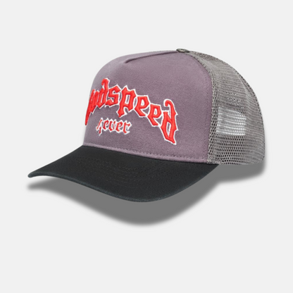 Godspeed Gs Forever Grey Red Trucker Hat