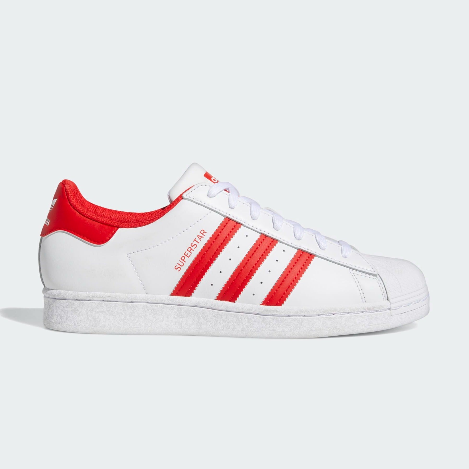 Adidas Superstar White Red Stripe