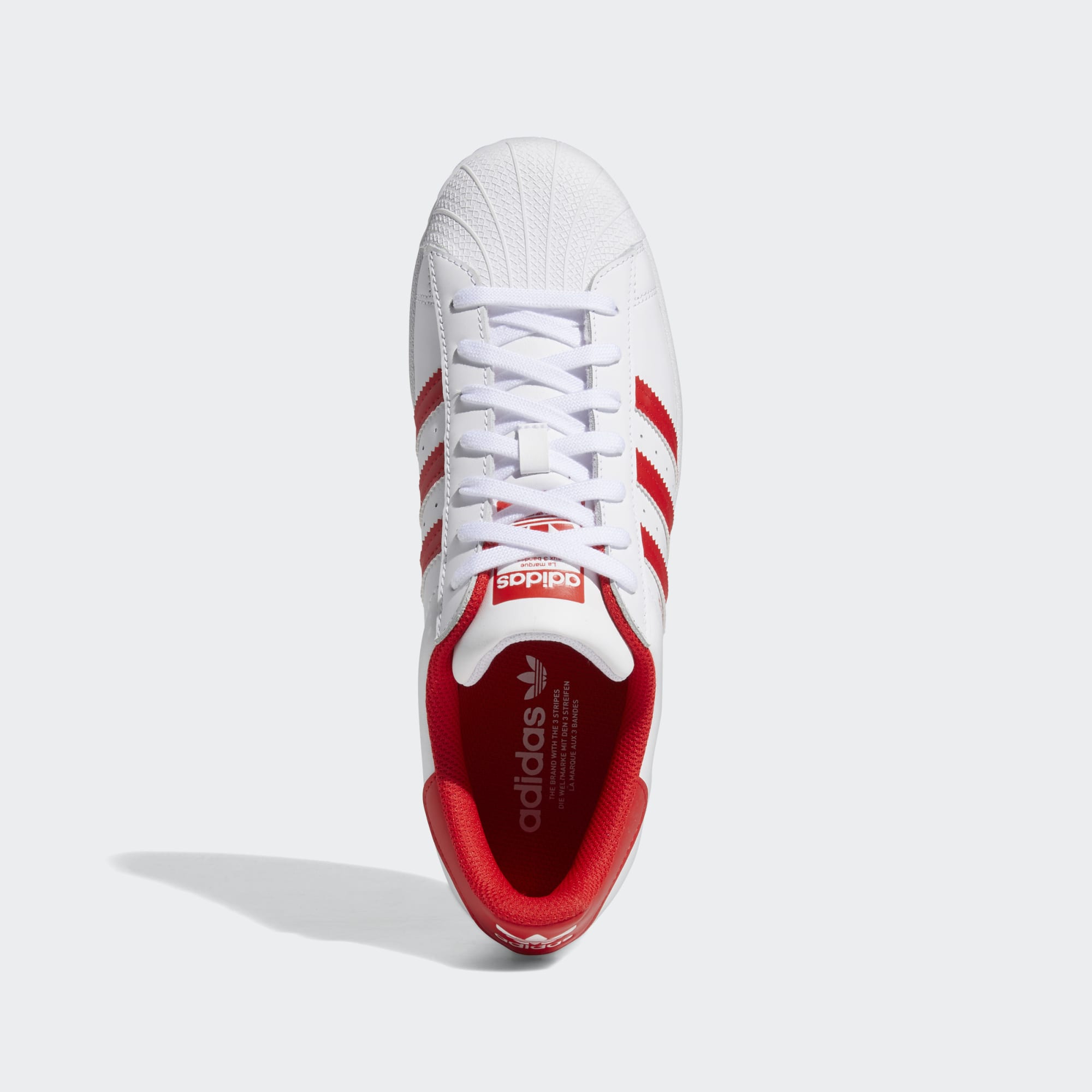 Adidas Superstar White Red Stripe