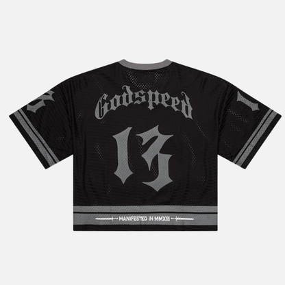 Godspeed First Down Black and Grey Jersey