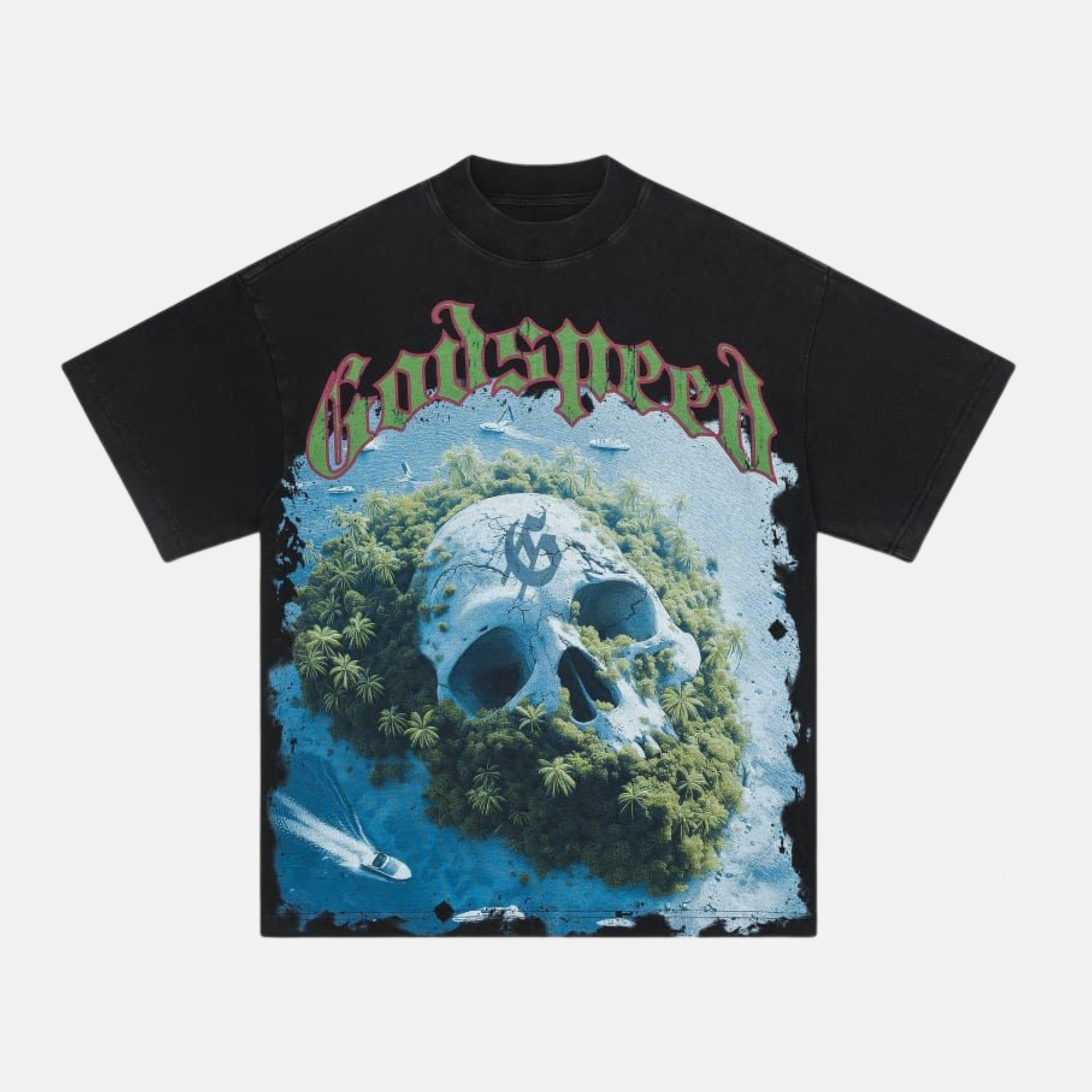 Godspeed Black Wash Private Island T-Shirt