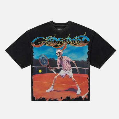 Godspeed Top Spin Black Wash T-Shirt