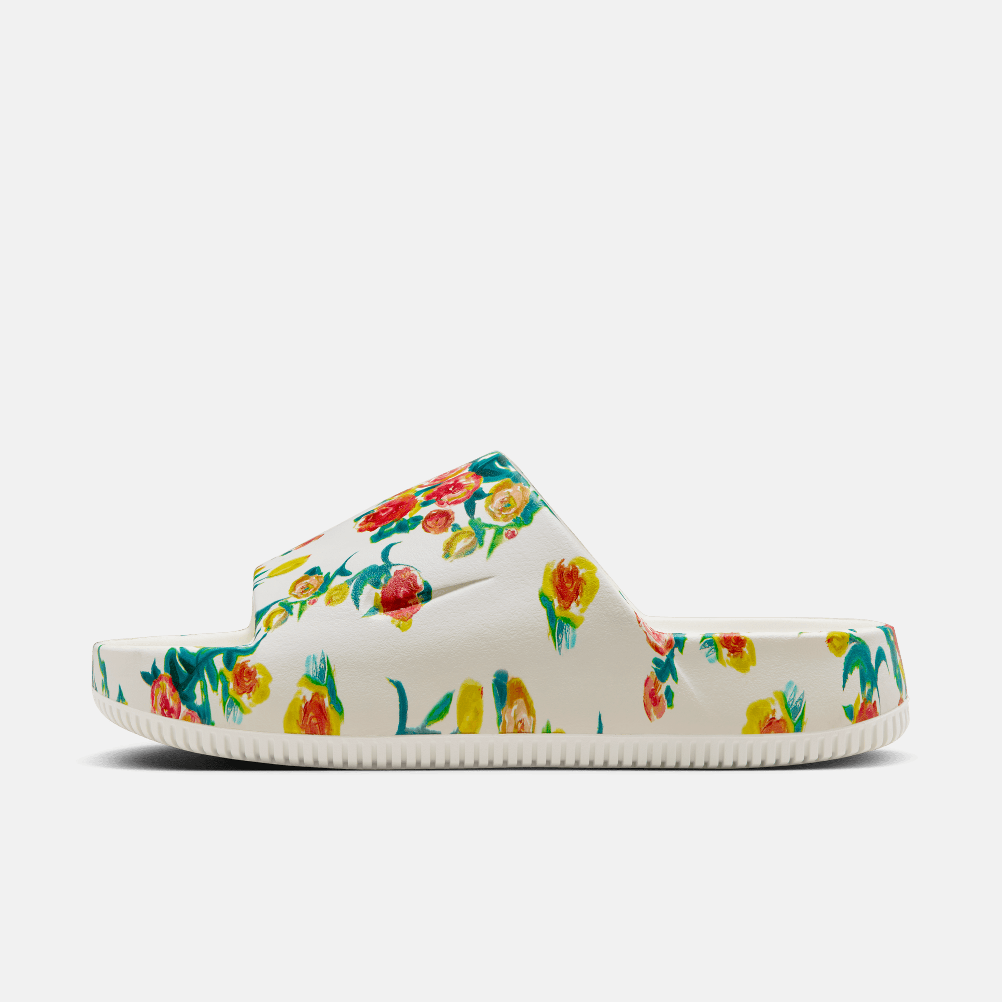 Nike floral slides womens sales
