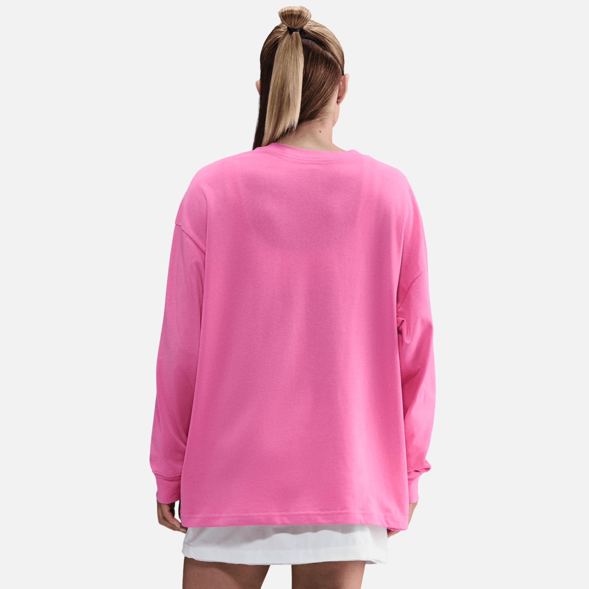 Nike Women's Sportswear Essential Oversized Pink T-Shirt