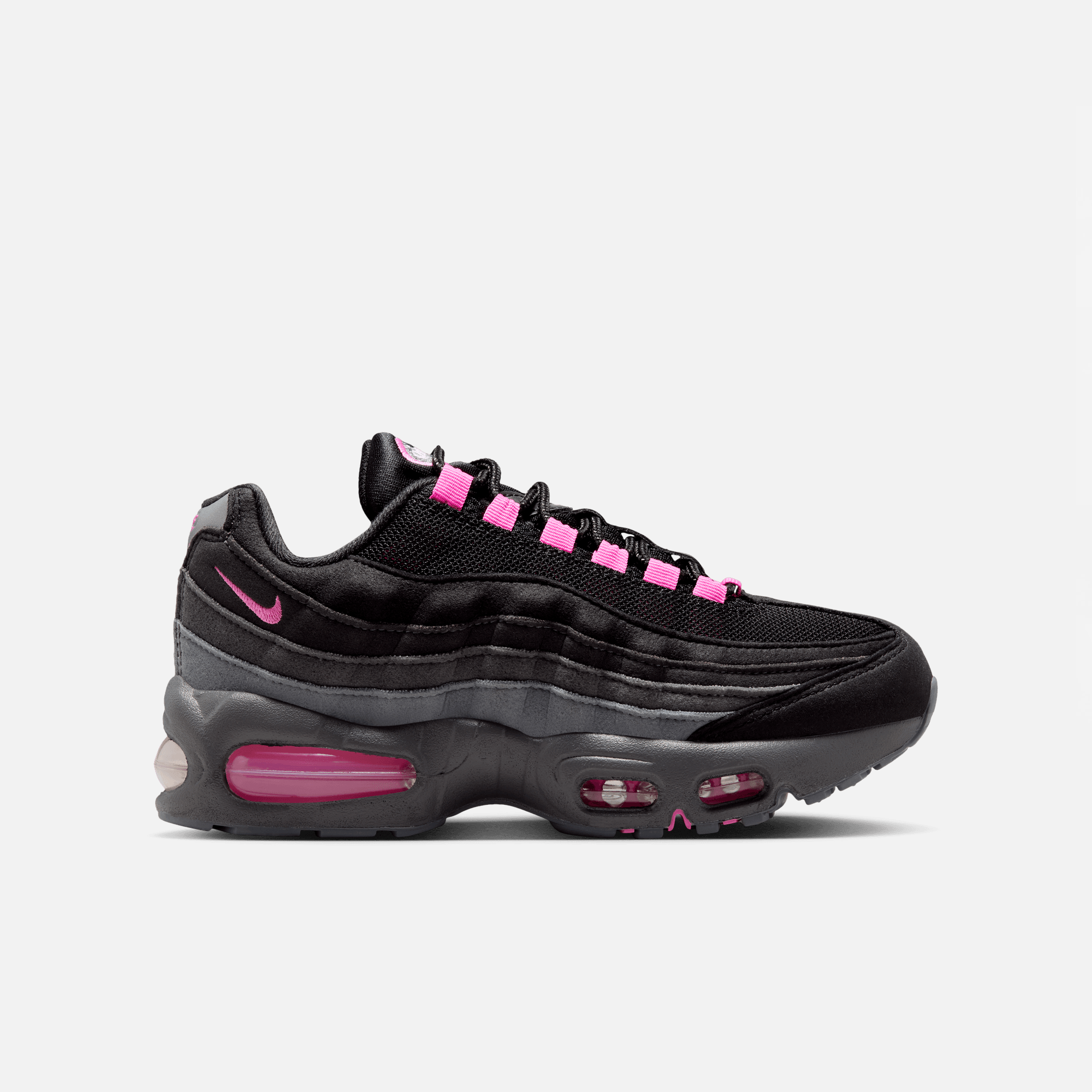 Nike Big Kids' Air Max 95 Black Playful Pink (GS)
