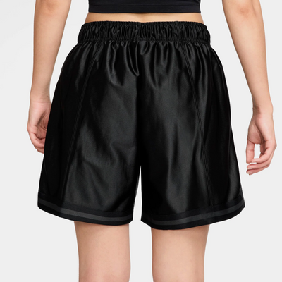 Nike Women's Sportswear Black Loose Mid-Rise Graphic Shorts