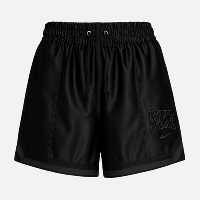 Nike Women's Sportswear Black Loose Mid-Rise Graphic Shorts