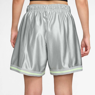 Nike Women's Sportswear Grey Loose Mid-Rise Graphic Shorts