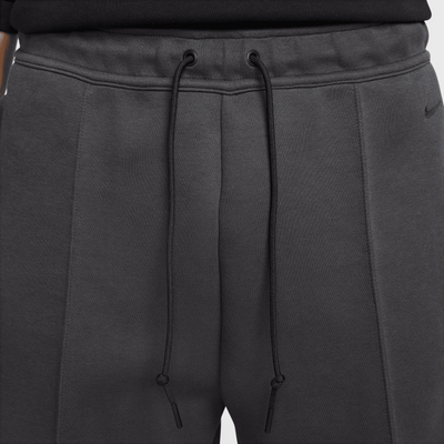 Nike Tech Grey Wide-Leg Fleece Pants