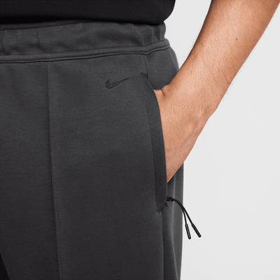 Nike Tech Grey Wide-Leg Fleece Pants