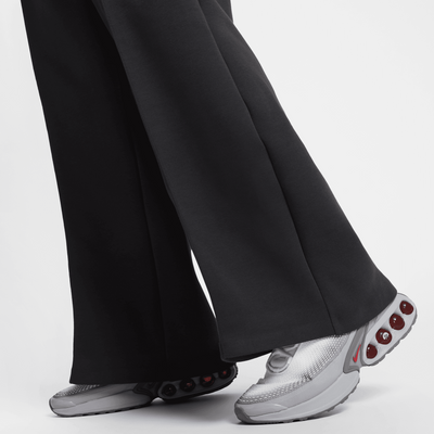 Nike Tech Grey Wide-Leg Fleece Pants