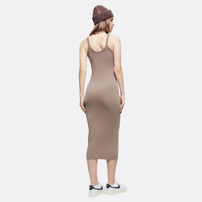 Nike Sportswear Women's Chill Knit Mink Brown Tight Mini-Rib Nike Sportswear Women's Chill Knit Mink Brown Tight Mini-Rib