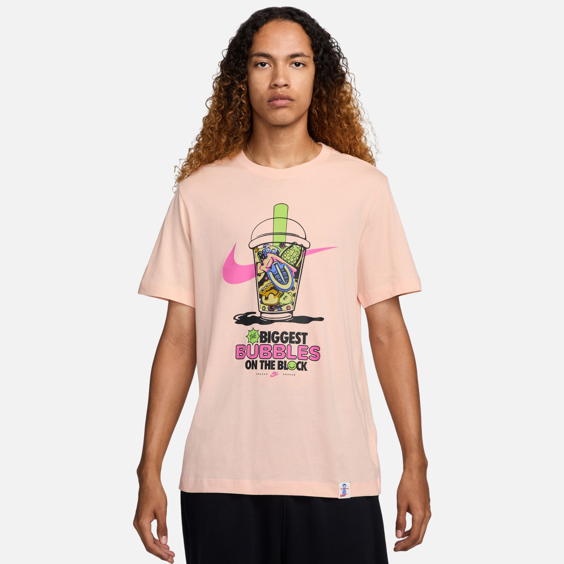 Nike Soprtswear Washed Coral Biggest Bubbles T-Shirt – Puffer Reds Nike Soprtswear Washed Coral Biggest Bubbles T-Shirt – Puffer Reds