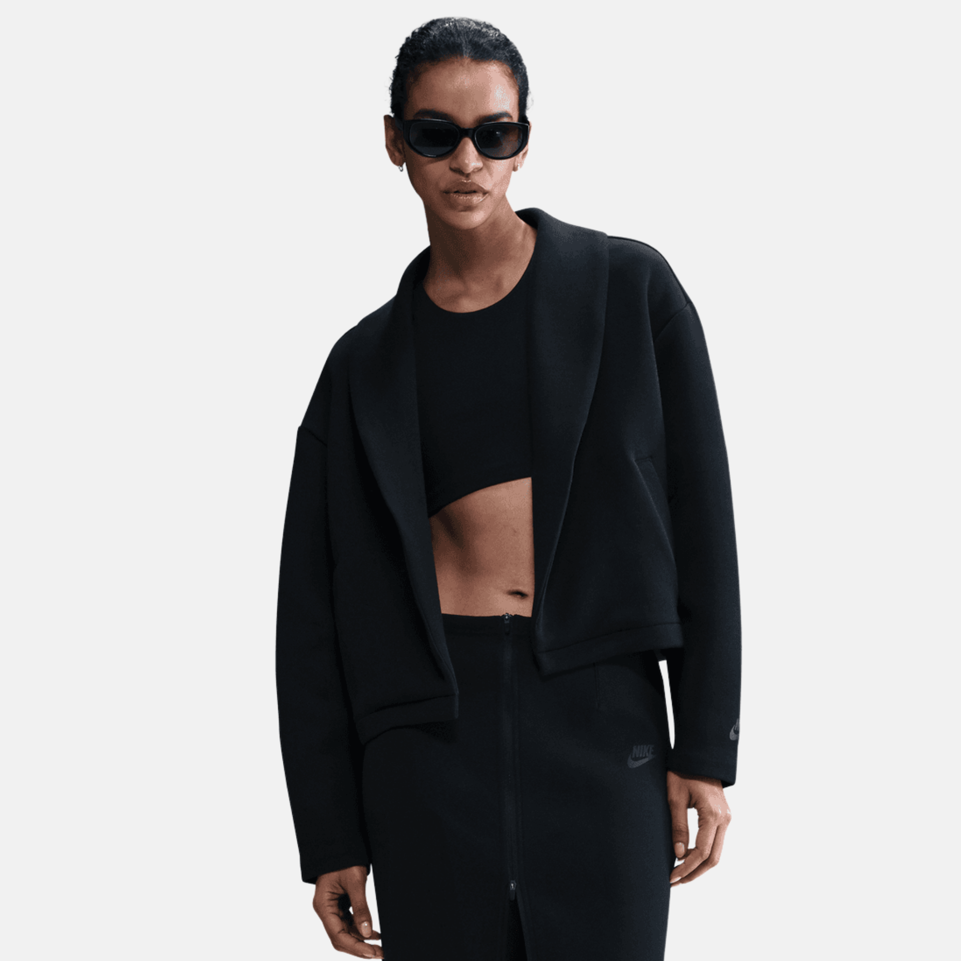 Nike Sportswear Women's Tech Fleece Black Oversized Blazer