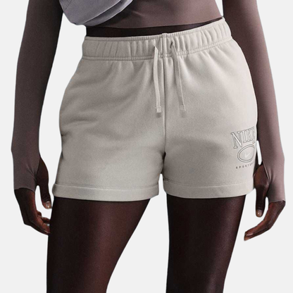 Nike Women's Sportswear Club Fleece Light Orewood Graphic Shorts