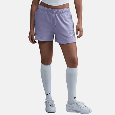 Nike Women's Sportswear Club Fleece Lilac Graphic Shorts