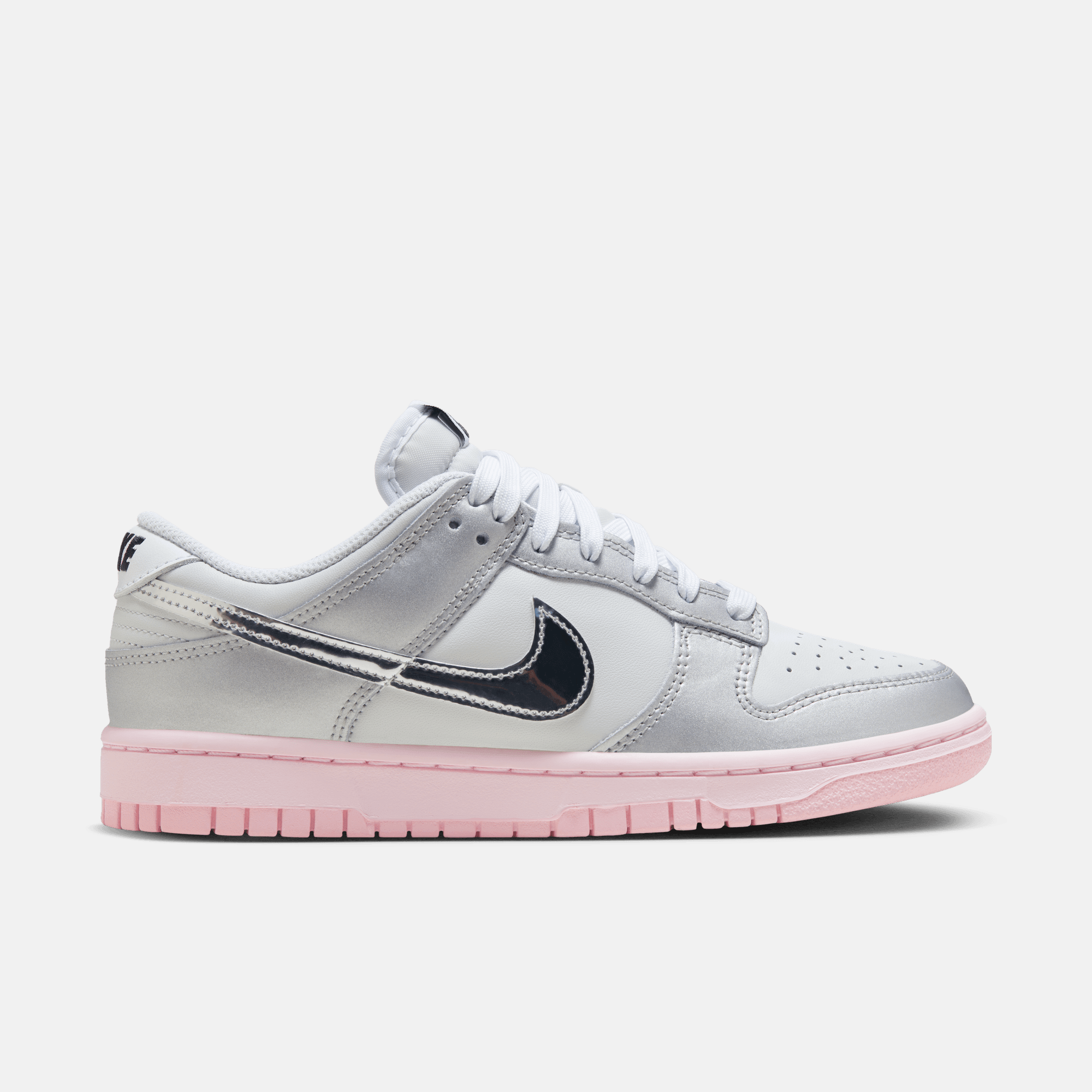 Nike Women's Dunk Low LX Metallic Silver Pink Foam