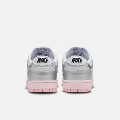 Nike Women's Dunk Low LX Metallic Silver Pink Foam