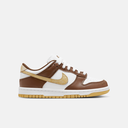 Nike Big Kids' Dunk Low Cacao Wow Metallic Gold (GS)