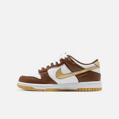 Nike Big Kids' Dunk Low Cacao Wow Metallic Gold (GS)