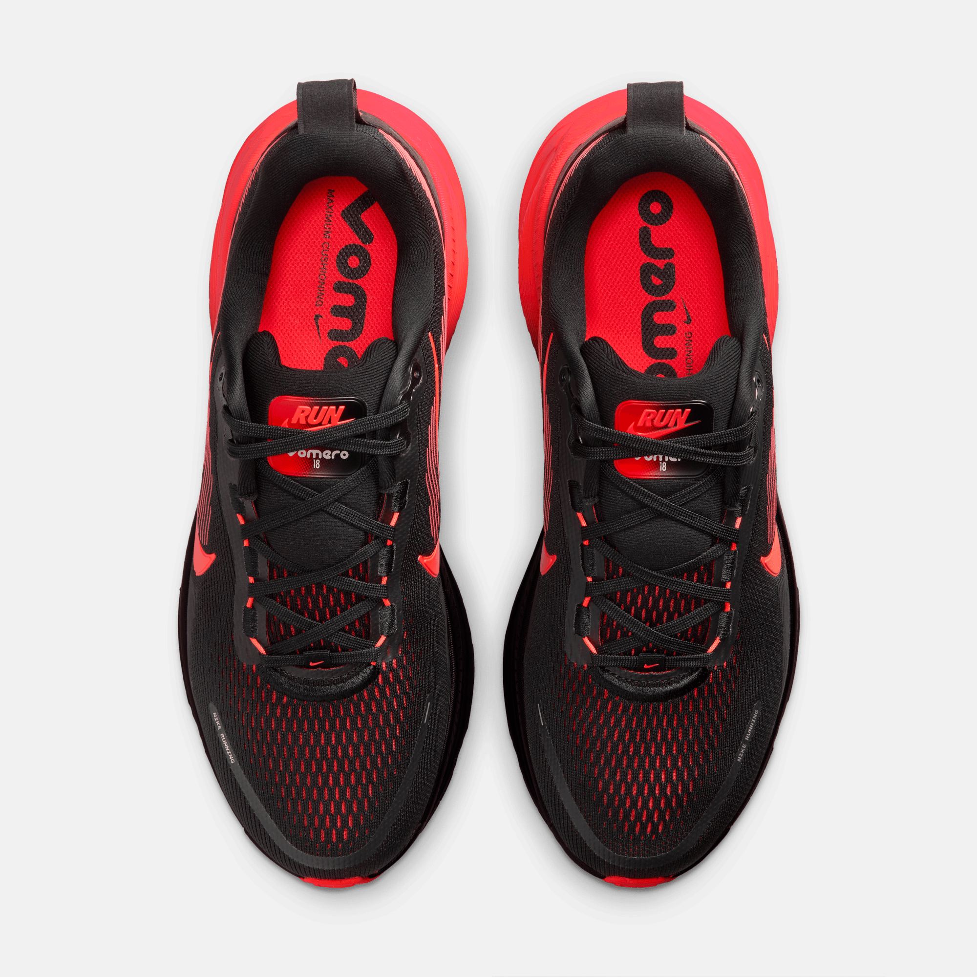 Nike Vomero 18 Black Bright Crimson