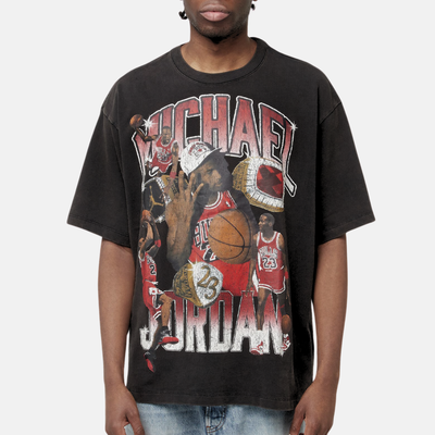 Air Jordan Flight Essentials Black Graphic Oversized T-Shirt