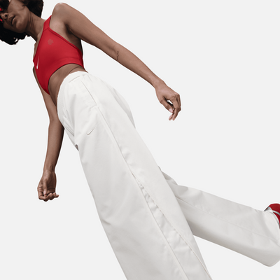 Nike Women's Sportswear Collection Sail Mid-Rise Twill Track Pants