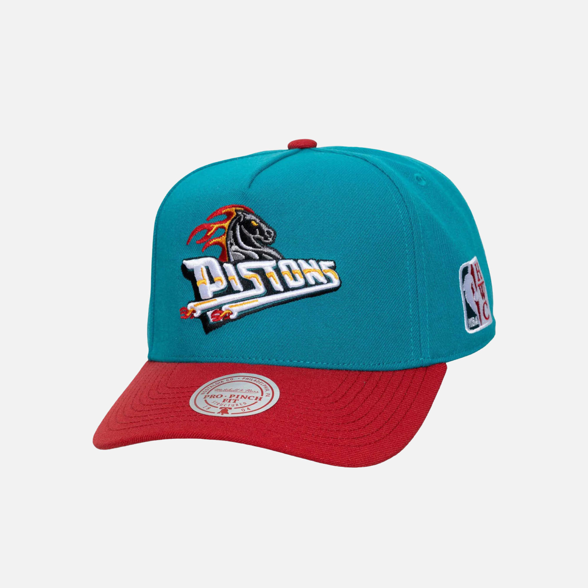 Mitchell & Ness NBA Detroit Pistons Legendary Home Pro Teal Hardwood Classics Snapback Hat