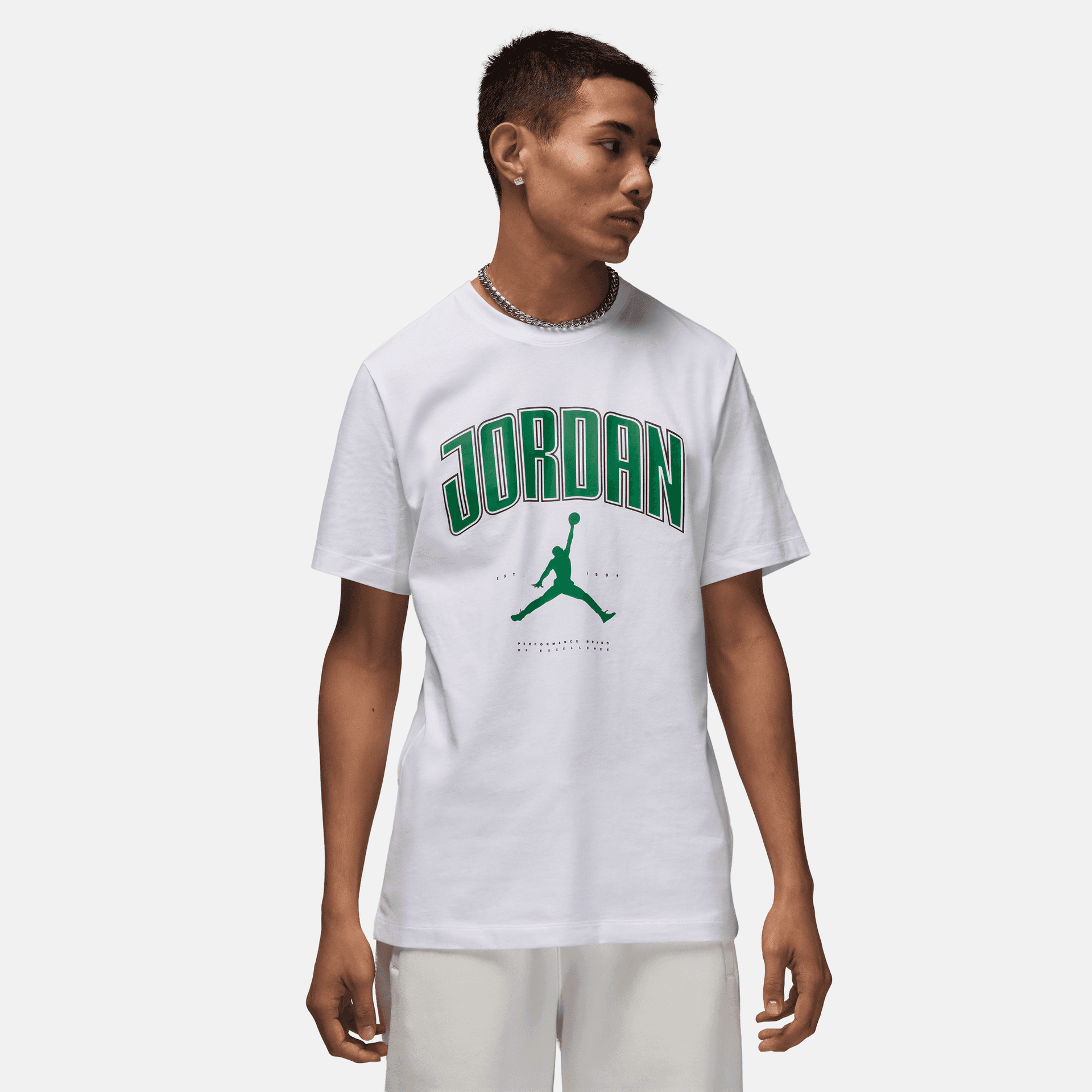 Air Jordan Pine Green T-Shirt – Puffer Reds