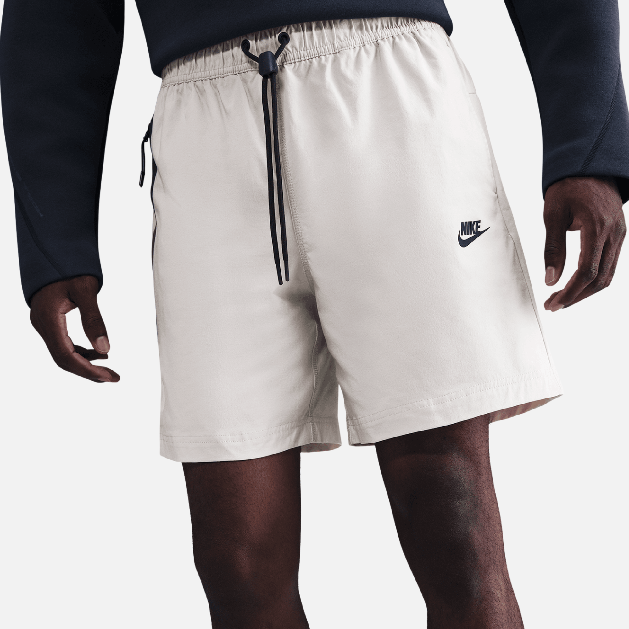 nike woven shorts light cream