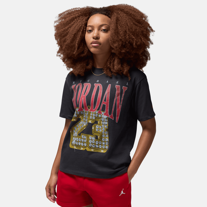 Air Jordan (Her)itage Women's Black Graphic T-Shirt