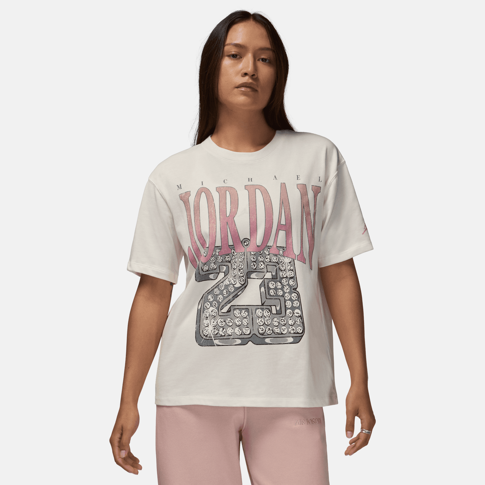 Air Jordan (Her)itage Women's White Graphic T-Shirt