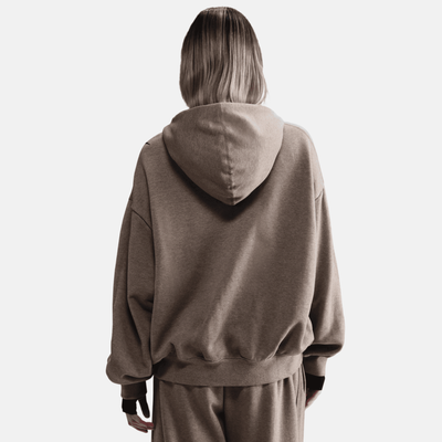 Nike Sportswear Women's Mink Brown Oversized French Terry Pullover Hoodie