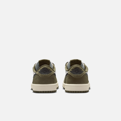 Air Jordan Kids' 1 Retro Low OG Medium Olive (PS)