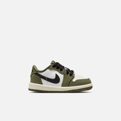 Air Jordan Kids' 1 Retro Low OG Medium Olive (TD)