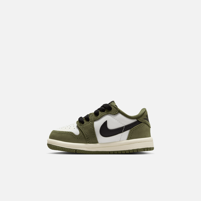 Air Jordan Kids' 1 Retro Low OG Medium Olive (TD)