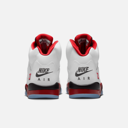 Air Jordan 5 Retro Fire Red Black Tongue