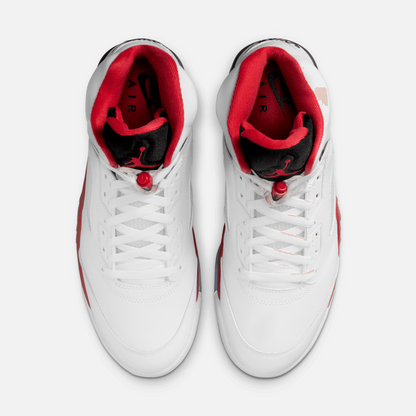 Air Jordan 5 Retro Fire Red Black Tongue