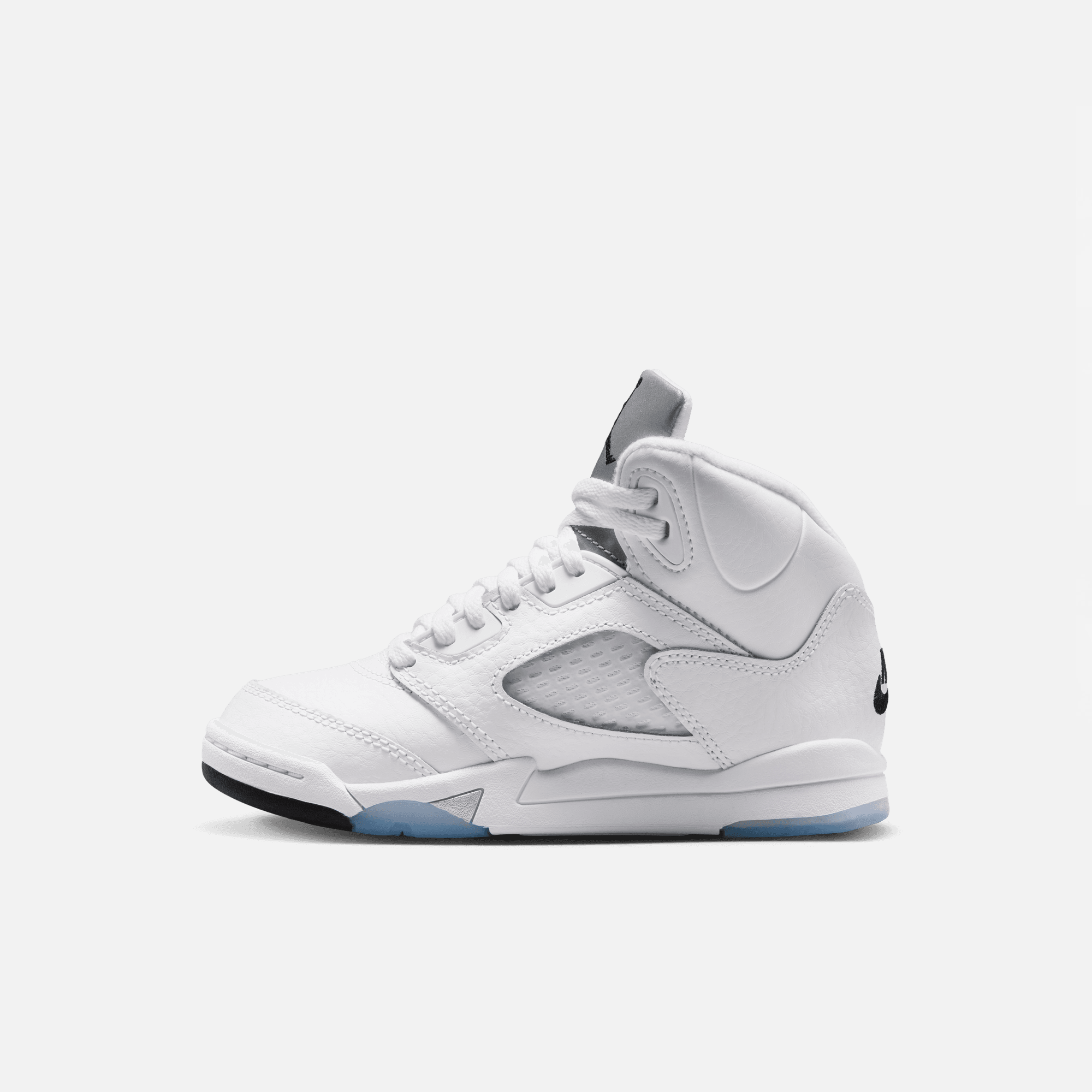Air Jordan Kids' 5 Retro White Metallic (PS)