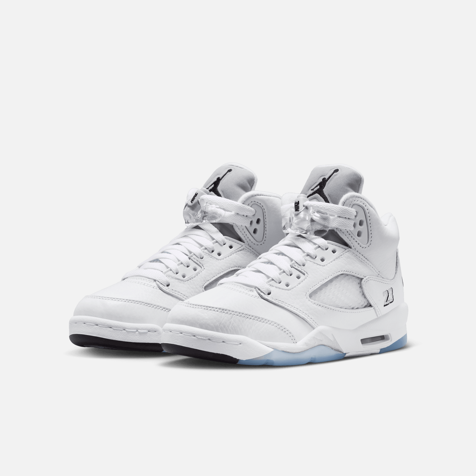 Air Jordan Big Kids' 5 Retro White Metallic (GS)