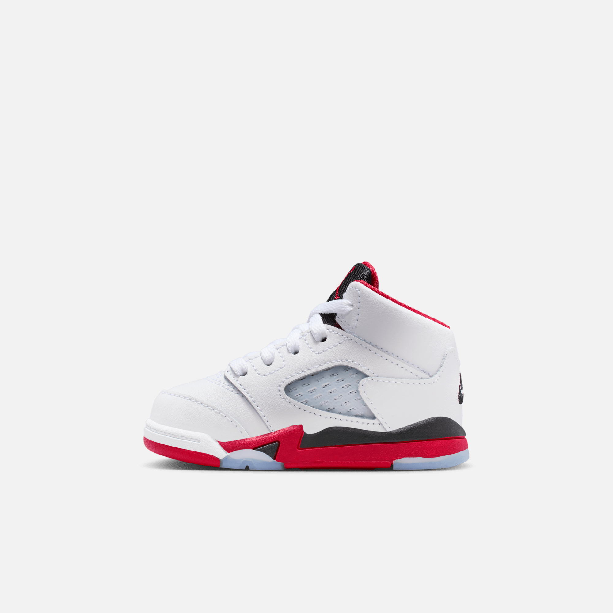 Air Jordan Kids' 5 Retro Fire Red Black Tongue (TD)