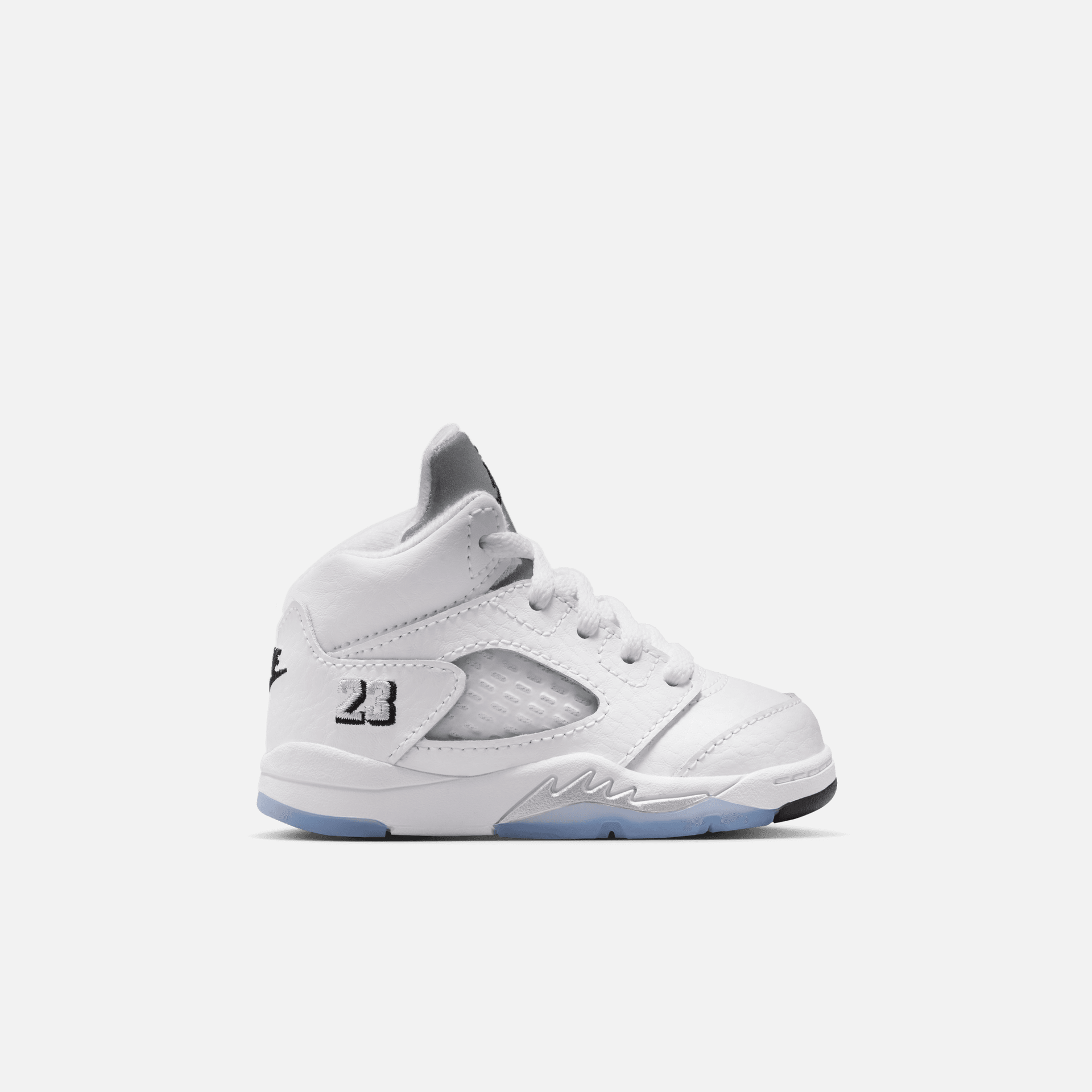 Air Jordan Kids' 5 Retro White Metallic (TD) – Puffer Reds