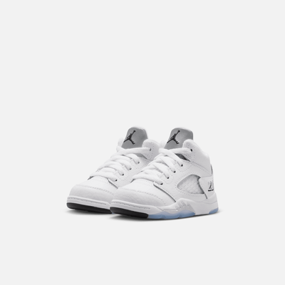 Air Jordan Kids' 5 Retro White Metallic (TD)