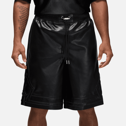 Air Jordan Vegan Black Leather Shorts