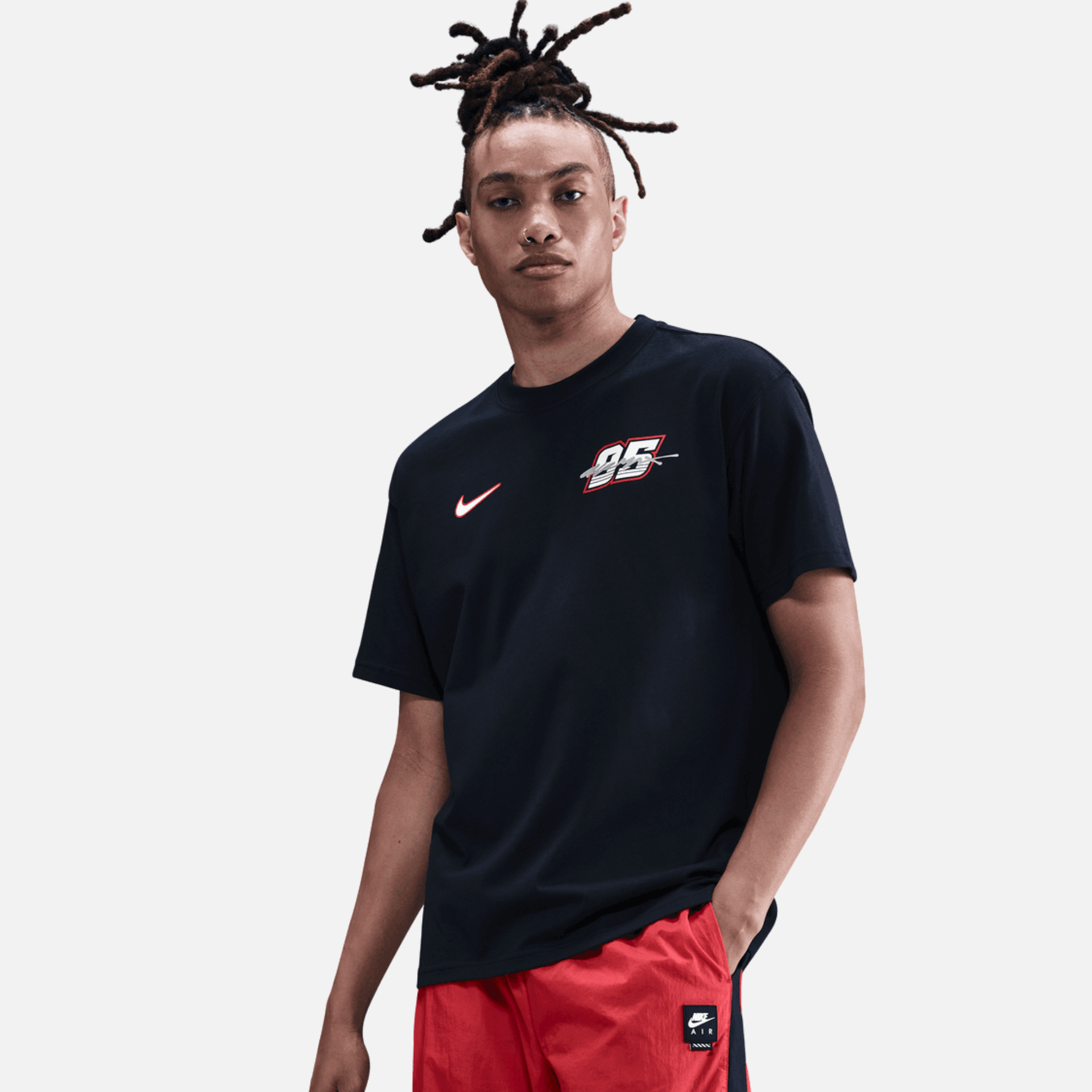 Nike Max90 Black T-Shirt – Puffer Reds