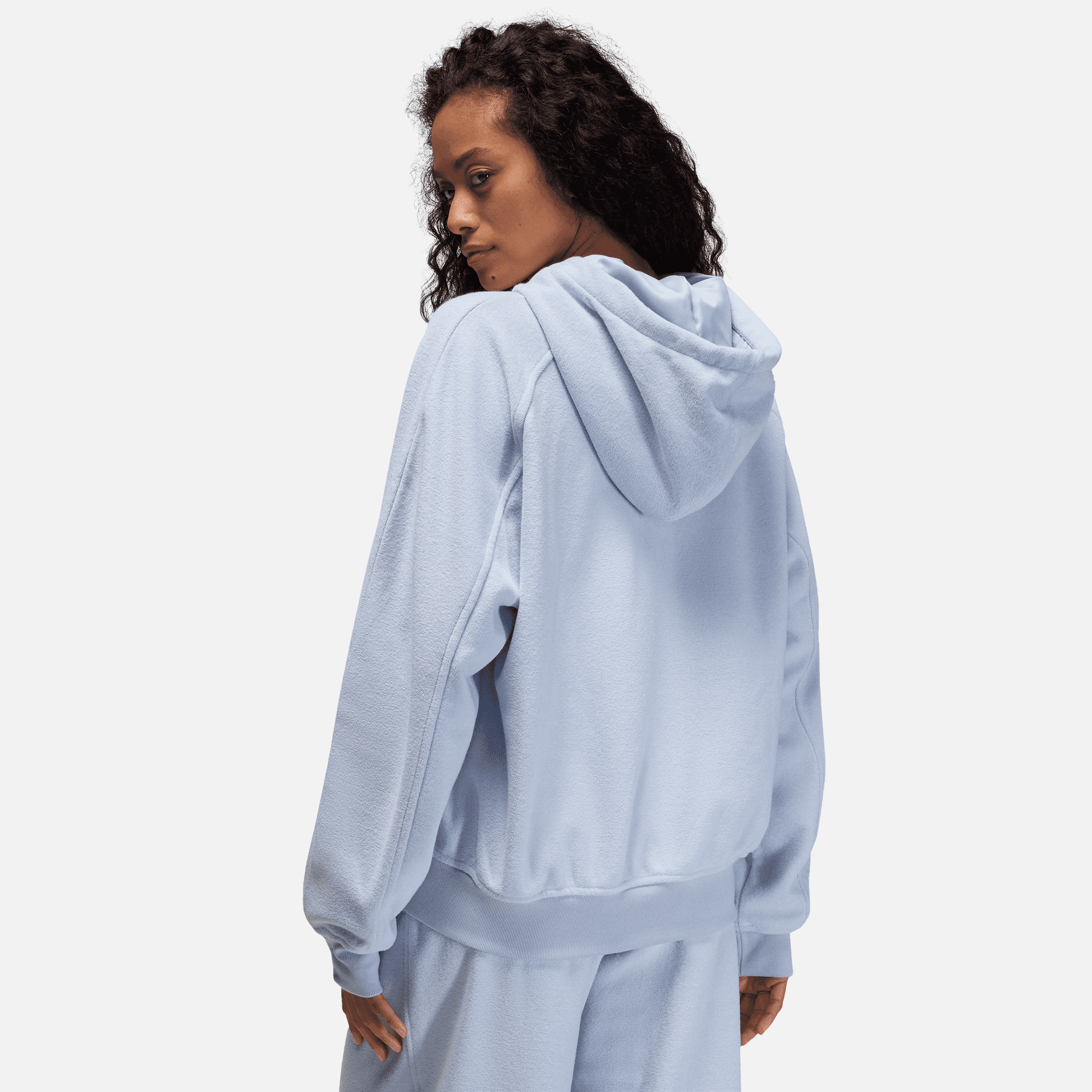 Air Jordan Women's Flight Full-Zip Blue Hoodie