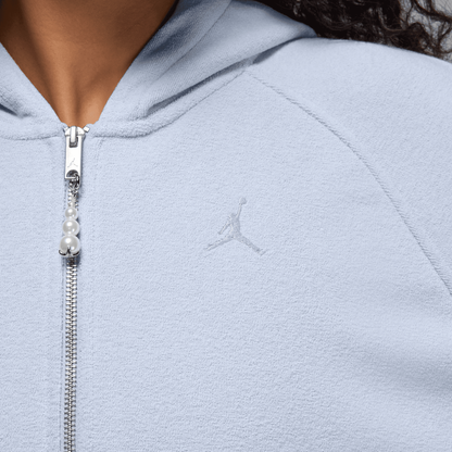 Air Jordan Women's Flight Full-Zip Blue Hoodie