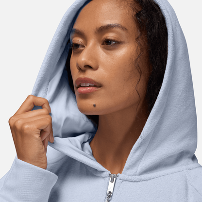 Air Jordan Women's Flight Full-Zip Blue Hoodie