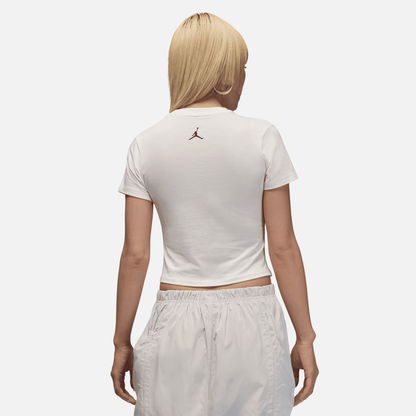 Air Jordan Women's Flight Necklace GFX Cream T-Shirt